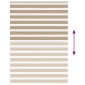 vidaXL Ζέβρα τυφλή 165x200 cm Πλάτος υφάσματος 160,9 εκ. Πολυεστέρας