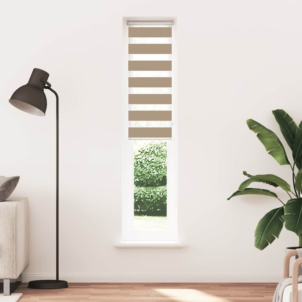 vidaXL Στόρι Ζέβρας Καφέ 50x230 εκ. Πλάτος Υφάσματος 45,9 εκ. Πολυεστέρας