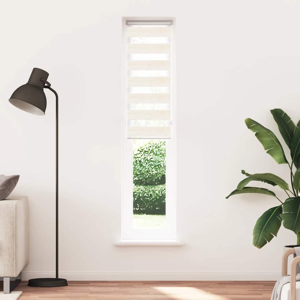 vidaXL Στόρι Ζέβρα Μάρμαρο Μπεζ 50x200 εκ. Πλάτος Υφάσματος 45,9 εκ. Πολυεστέρας