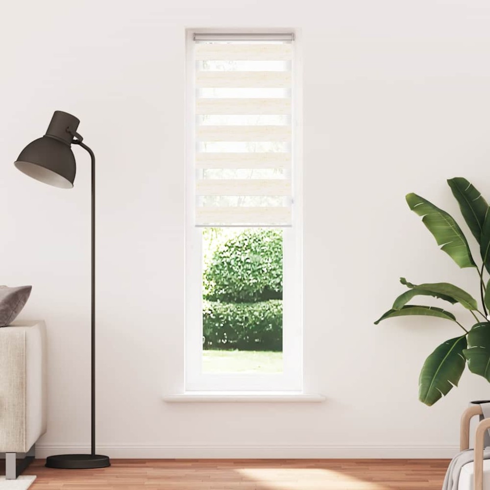 vidaXL Στόρι Ζέβρα Μάρμαρο Μπεζ 60x200 εκ. Πλάτος Υφάσματος 55,9 εκ. Πολυεστέρας