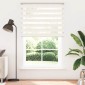 vidaXL Στόρι Ζέβρα Μάρμαρο Μπεζ 145x200 εκ. Πλάτος Υφάσματος 140,9 εκ. Πολυεστέρας
