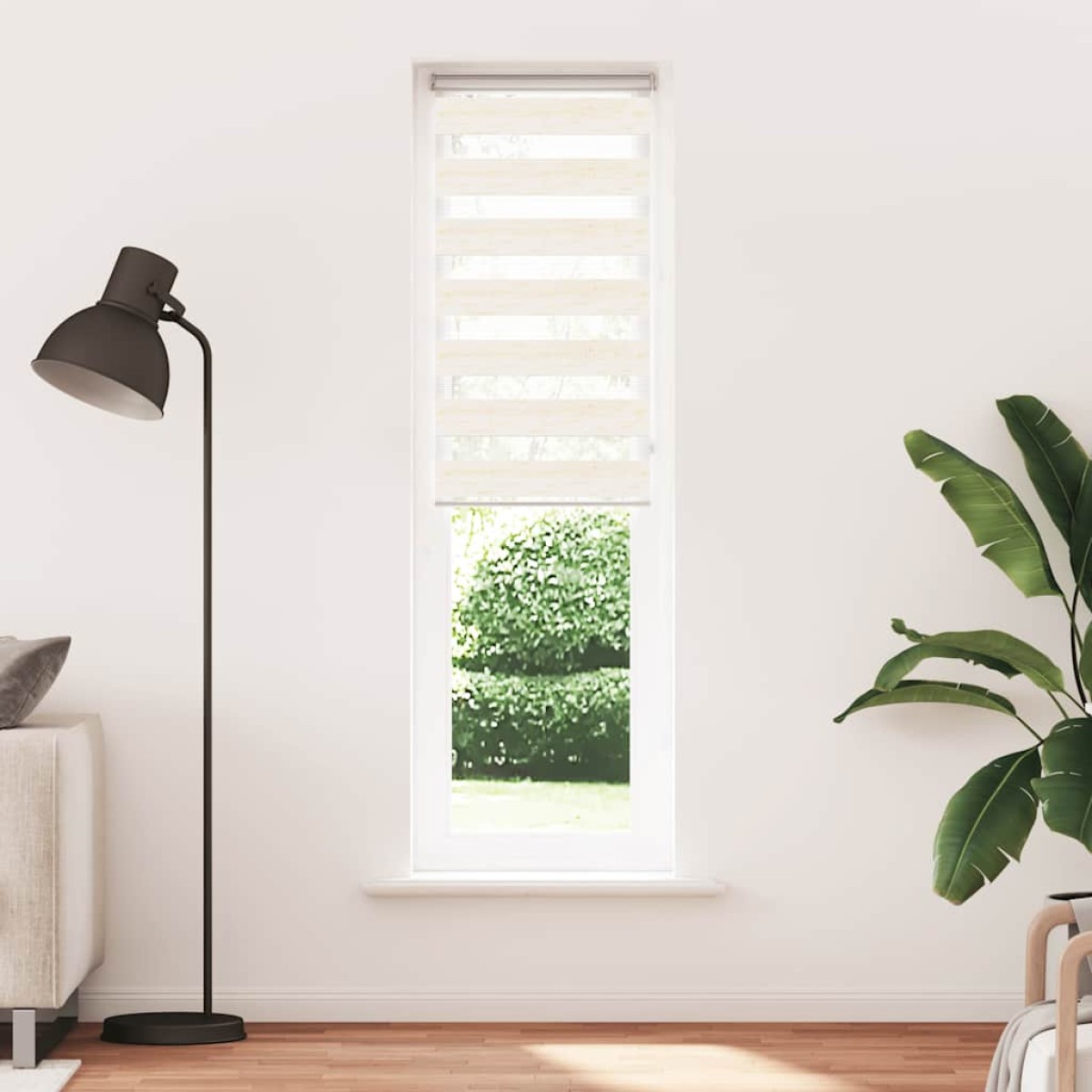 vidaXL Στόρι Ζέβρα Μάρμαρο Μπεζ 55x230 εκ. Πλάτος Υφάσματος 50,9 εκ. Πολυεστέρας
