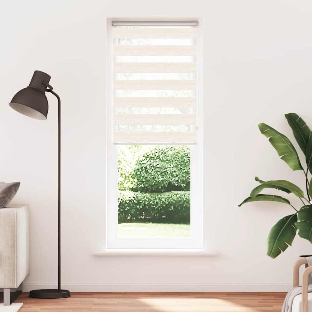vidaXL Στόρι Ζέβρα Μάρμαρο Μπεζ 80x230 εκ. Πλάτος Υφάσματος 75,9 εκ. Πολυεστέρας