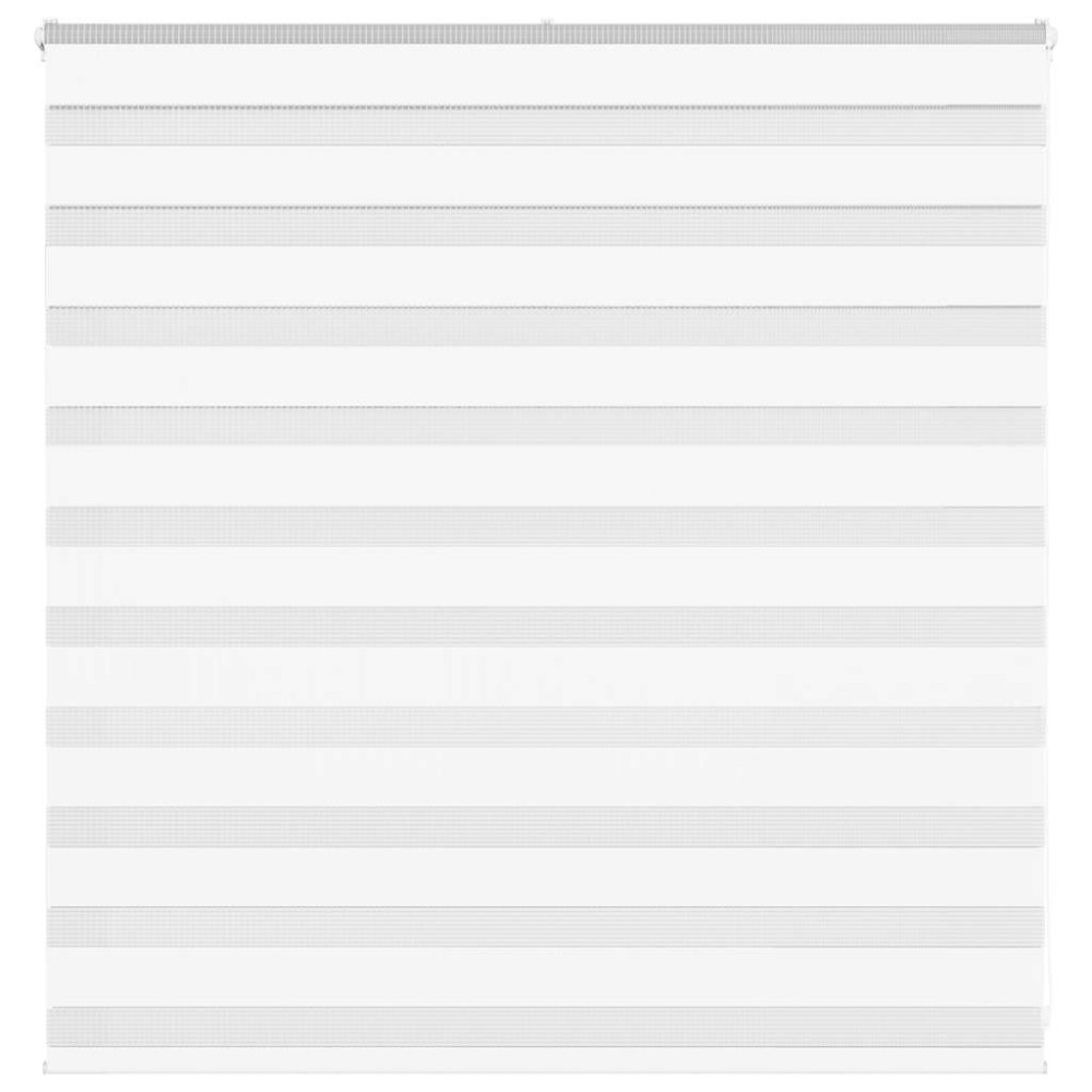 vidaXL Ζέβρα τυφλή Λευκό Πλάτος υφάσματος 135,9 εκ. Πολυεστέρας