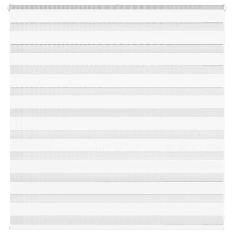 vidaXL Ζέβρα τυφλή Λευκό Πλάτος υφάσματος 135,9 εκ. Πολυεστέρας