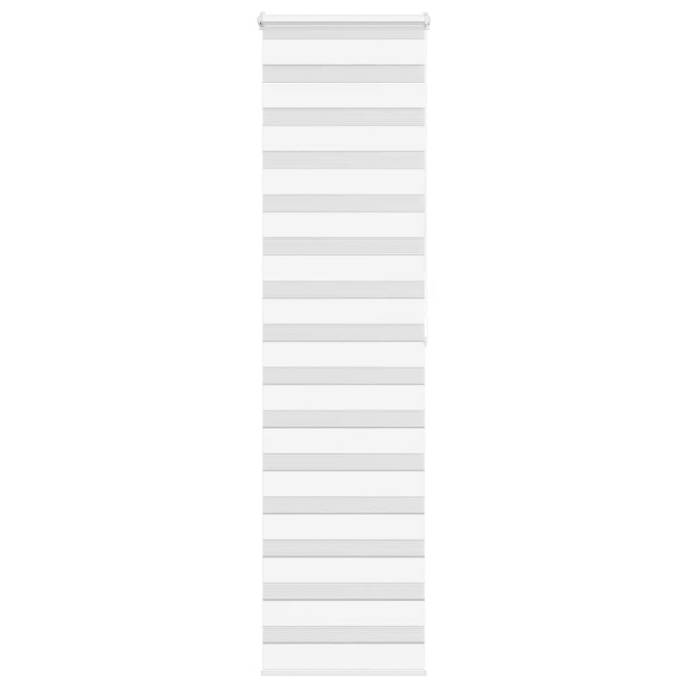 vidaXL Ζέβρα τυφλή Λευκό Πλάτος υφάσματος 55,9 εκ. Πολυεστέρας