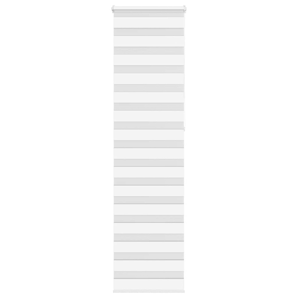 vidaXL Ζέβρα τυφλή Λευκό Πλάτος υφάσματος 55,9 εκ. Πολυεστέρας