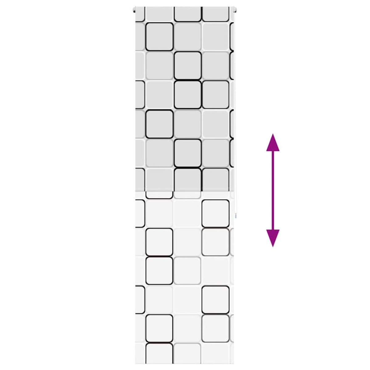 vidaXL Κουρτίνα Μπάνιου Ρολό 80x240 εκ. Πλάτος υφάσματος 76 εκ.
