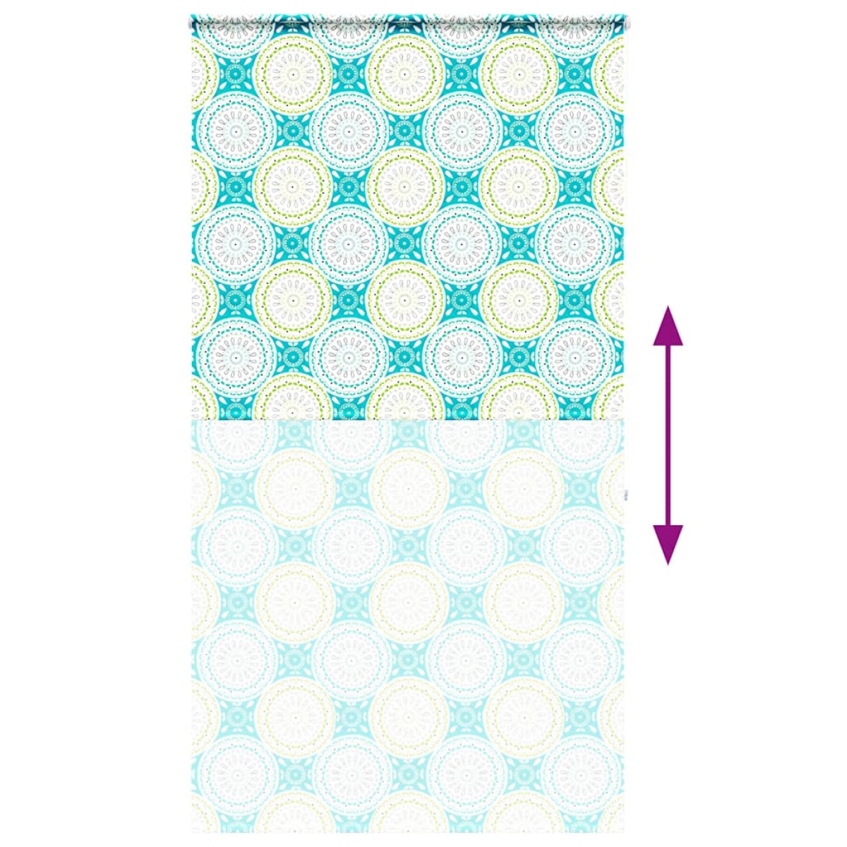 vidaXL Κουρτίνα Μπάνιου Ρολό κασέτα 120x240εκ. Πλάτος υφάσματος 116εκ.