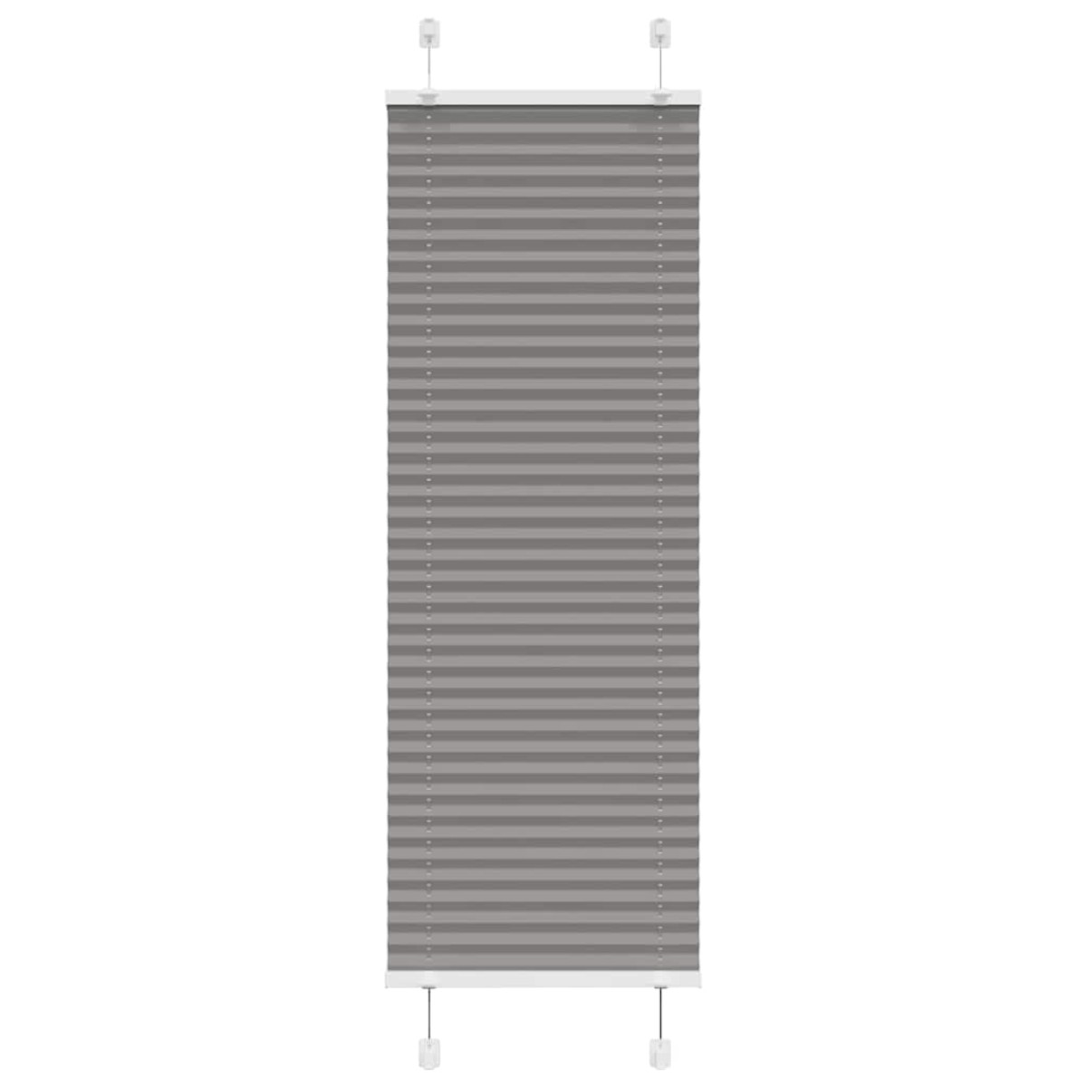 vidaXL Πλισέ περσίδα Ανθρακί 45x100 cm Πλάτος υφάσματος 44,4 cm