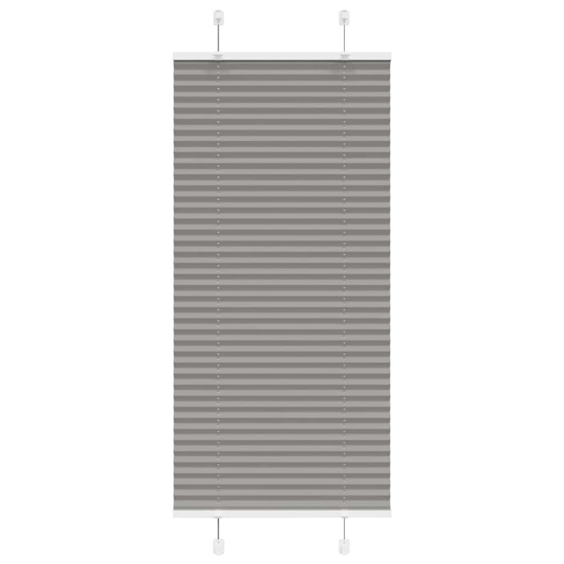 vidaXL Πλισέ περσίδα Ανθρακί 55x100 cm Πλάτος υφάσματος 54,4 cm