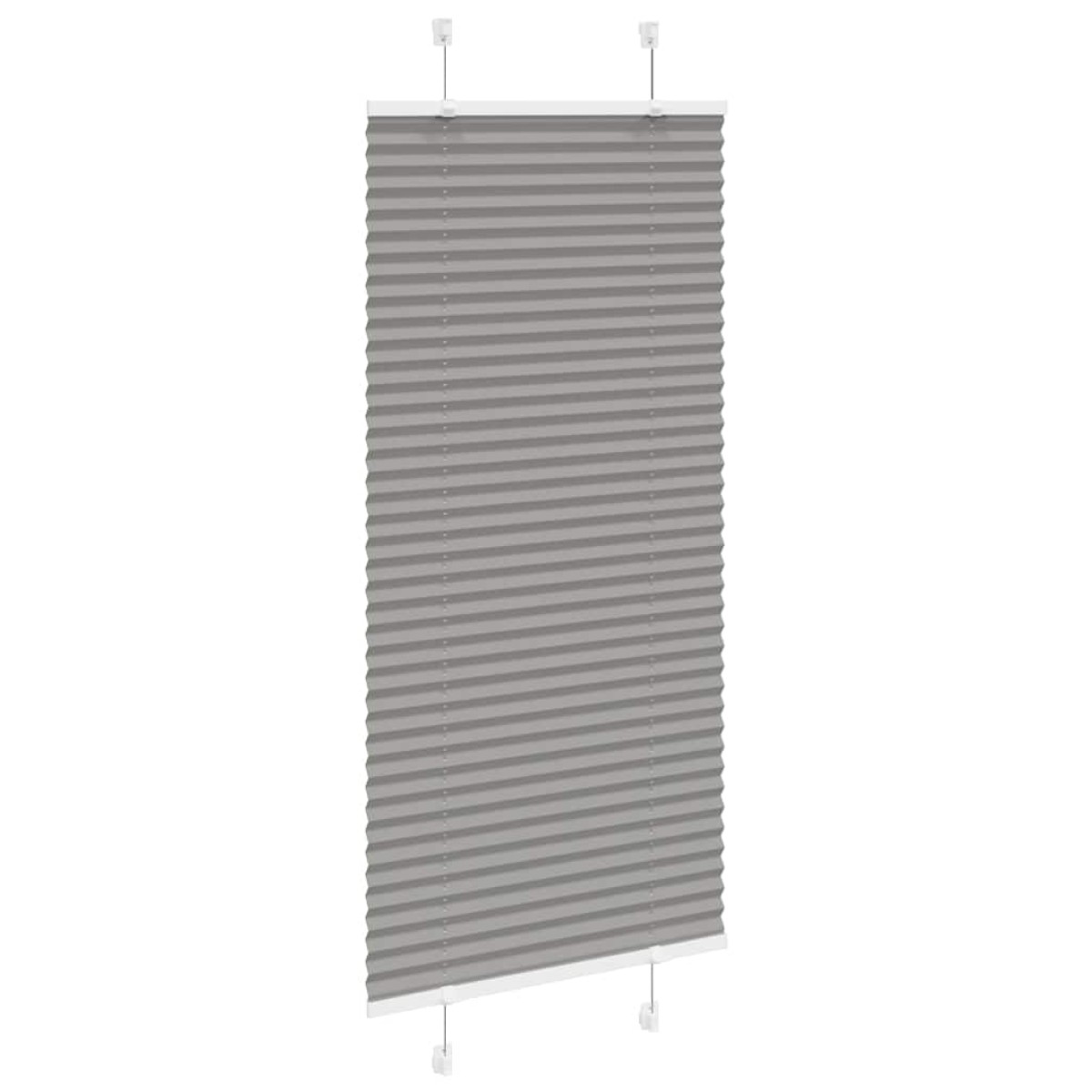 vidaXL Πλισέ περσίδα Ανθρακί 55x100 cm Πλάτος υφάσματος 54,4 cm