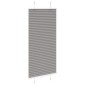 vidaXL Πλισέ περσίδα Ανθρακί 55x100 cm Πλάτος υφάσματος 54,4 cm