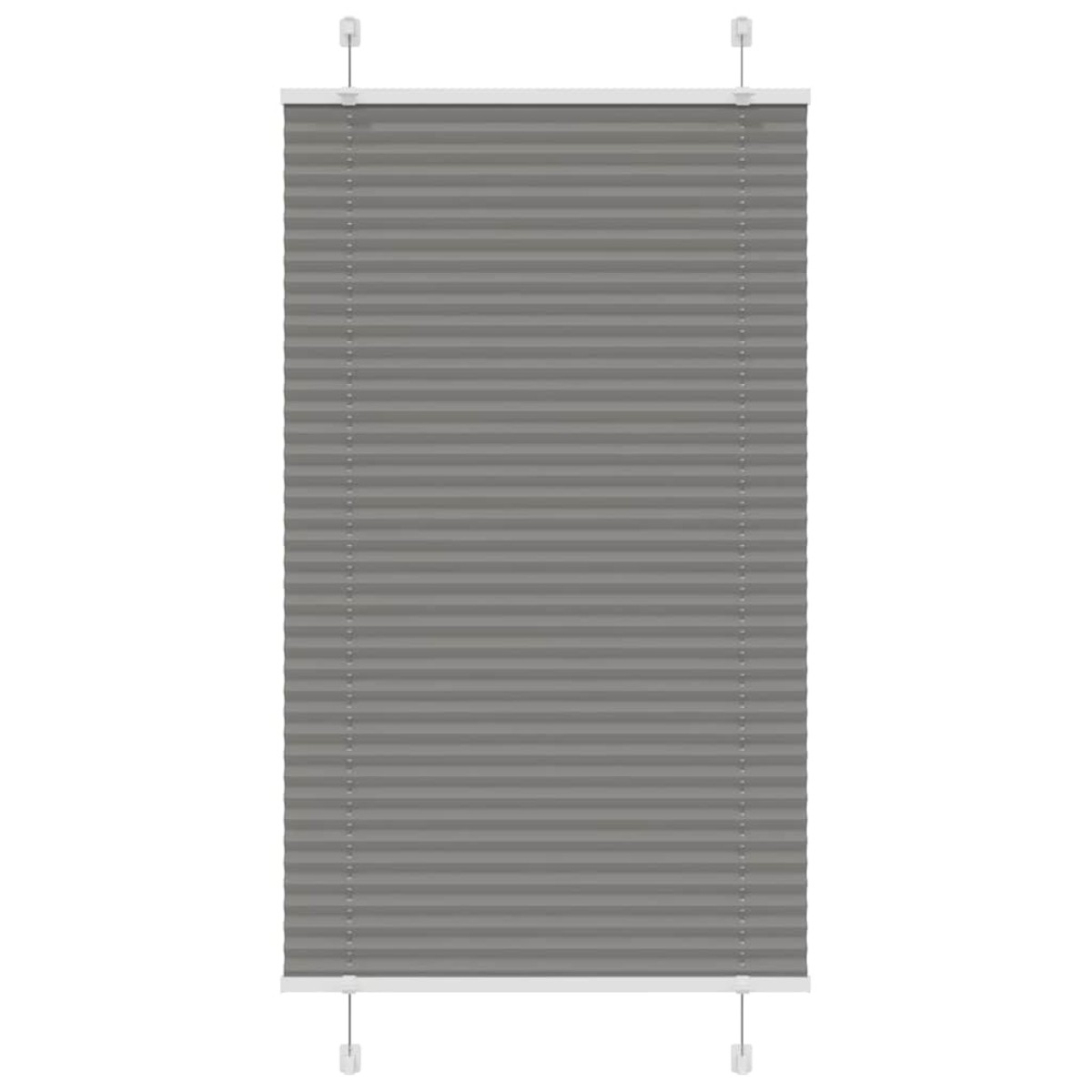 vidaXL Πλισέ περσίδα Ανθρακί 70x100 cm Πλάτος υφάσματος 69,4 cm