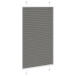 vidaXL Πλισέ περσίδα Ανθρακί 70x100 cm Πλάτος υφάσματος 69,4 cm