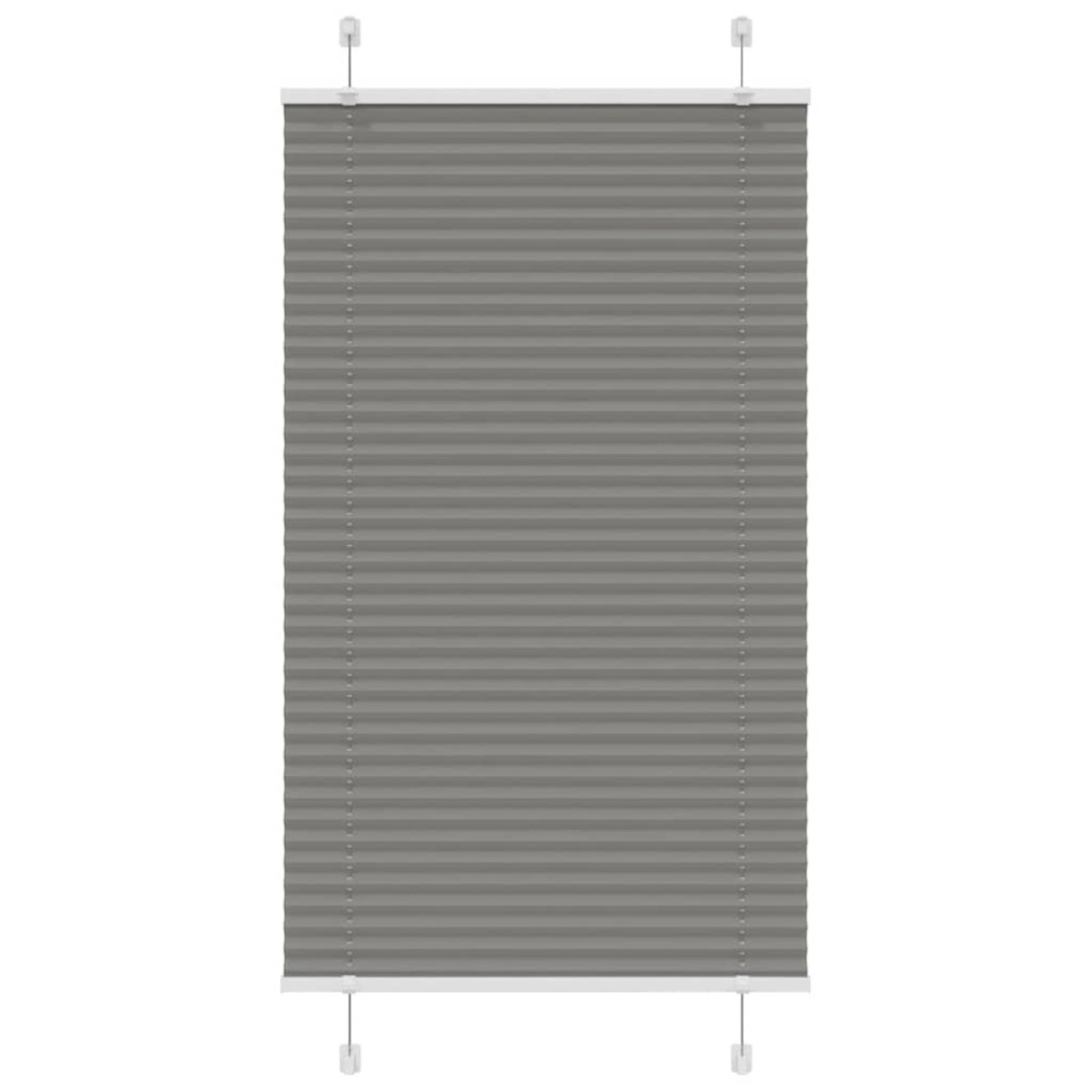 vidaXL Πλισέ περσίδα Ανθρακί 80x100 cm Πλάτος υφάσματος 79,4 cm