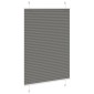 vidaXL Πλισέ περσίδα Ανθρακί 85x100 cm Πλάτος υφάσματος 84,4 cm