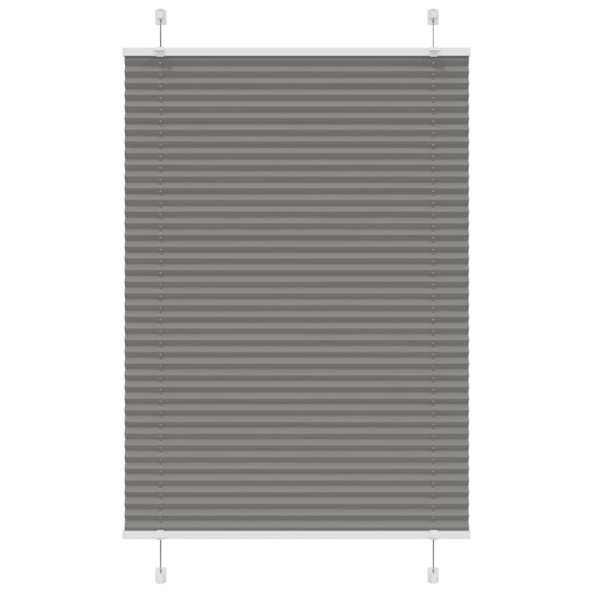 vidaXL Πλισέ περσίδα Ανθρακί 90x100 cm Πλάτος υφάσματος 89,4 cm