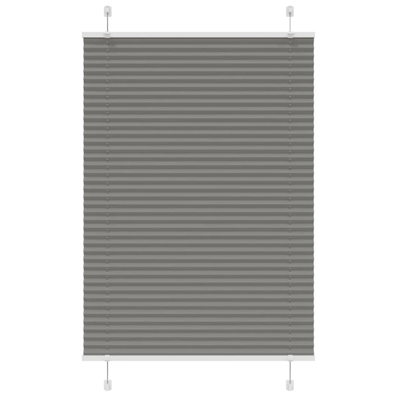 vidaXL Πλισέ περσίδα Ανθρακί 90x100 cm Πλάτος υφάσματος 89,4 cm