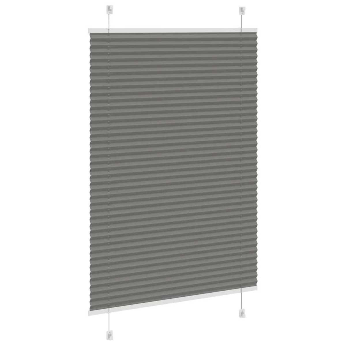 vidaXL Πλισέ περσίδα Ανθρακί 90x100 cm Πλάτος υφάσματος 89,4 cm
