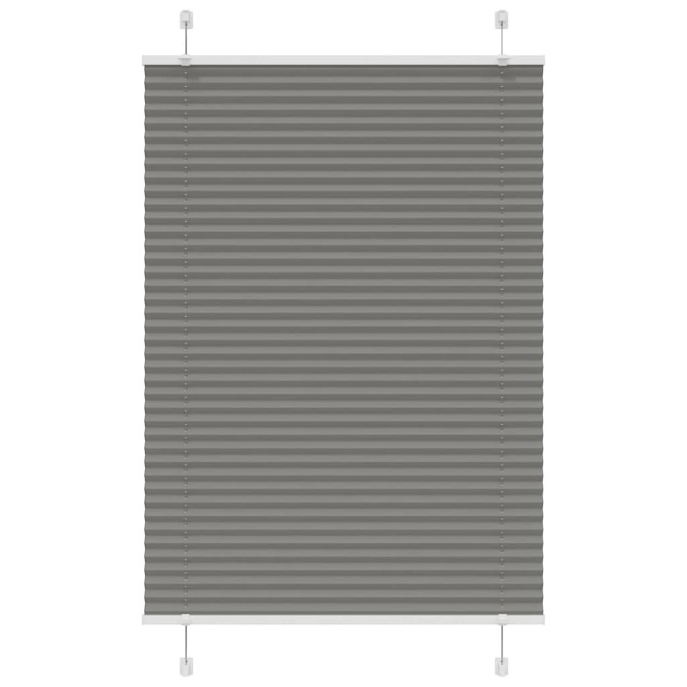 vidaXL Πλισέ περσίδα Ανθρακί 95x100 cm Πλάτος υφάσματος 94,4 cm