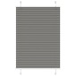 vidaXL Πλισέ περσίδα Ανθρακί 100x100 cm Πλάτος υφάσματος 99,4 cm