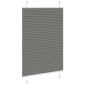 vidaXL Πλισέ περσίδα Ανθρακί 100x100 cm Πλάτος υφάσματος 99,4 cm