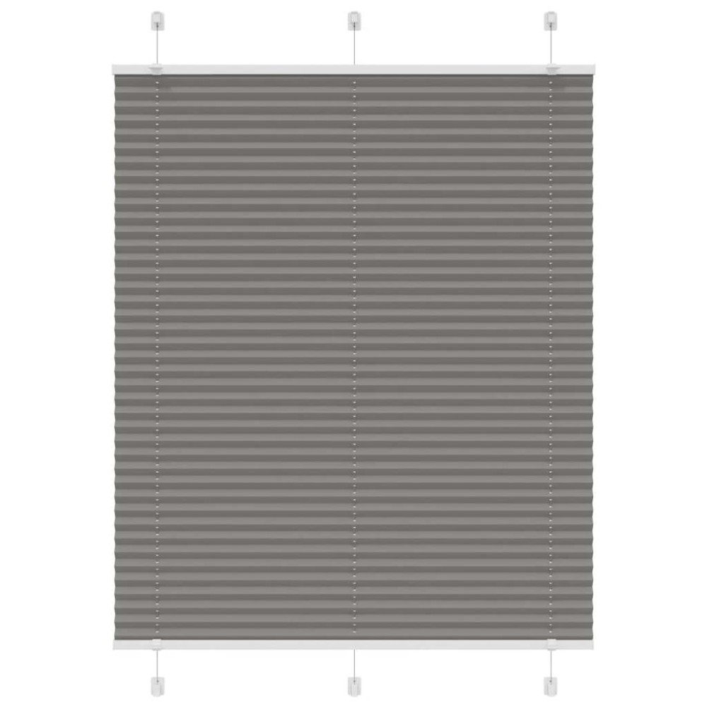 vidaXL Πλισέ περσίδα Ανθρακί 105x100 cm Πλάτος υφάσματος 104,4 cm