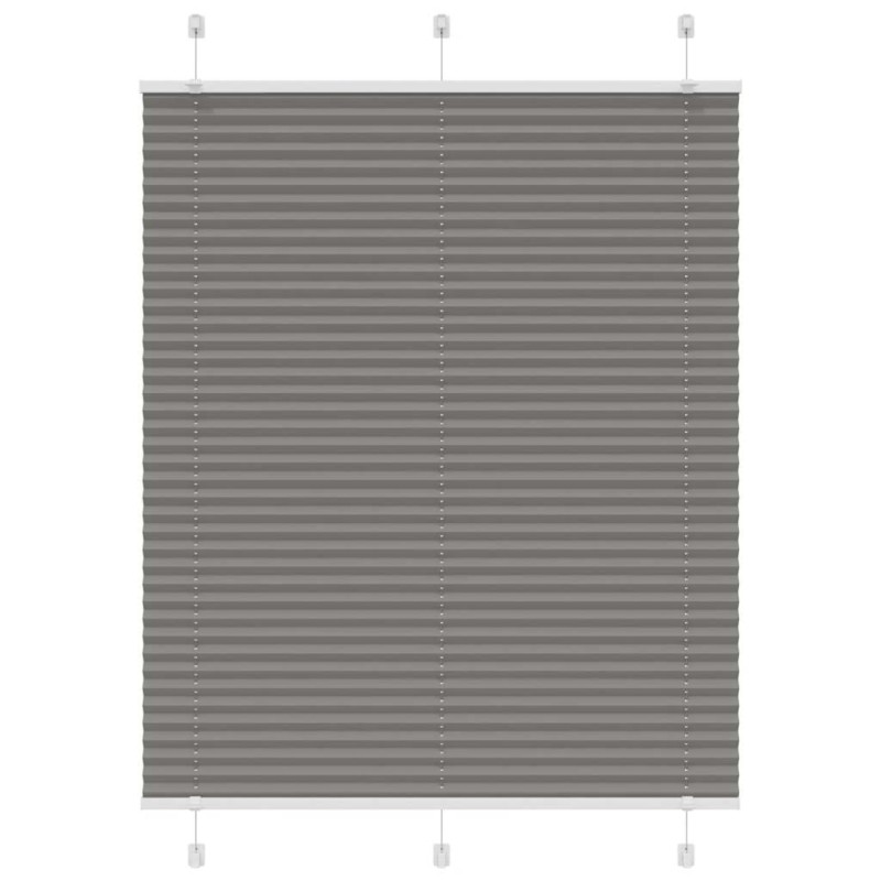 vidaXL Πλισέ περσίδα Ανθρακί 105x100 cm Πλάτος υφάσματος 104,4 cm