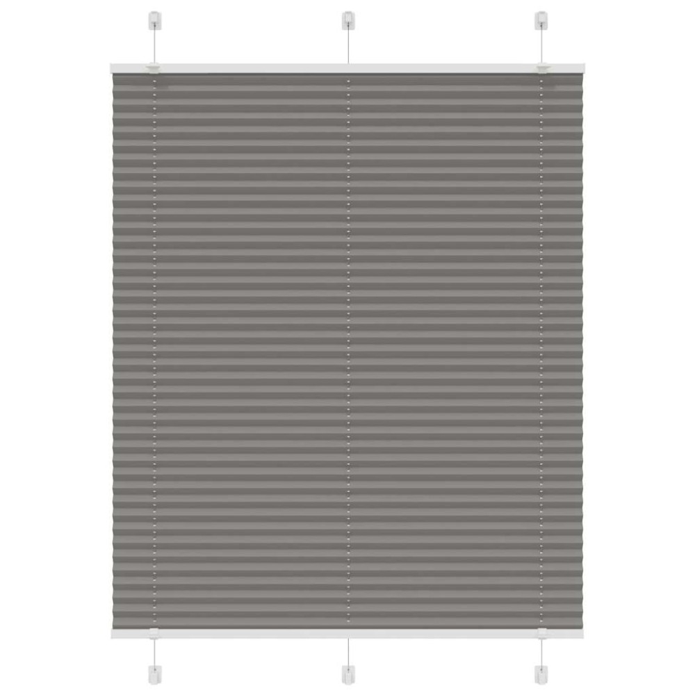vidaXL Πλισέ περσίδα Ανθρακί 110x100 cm Πλάτος υφάσματος 109,4 cm