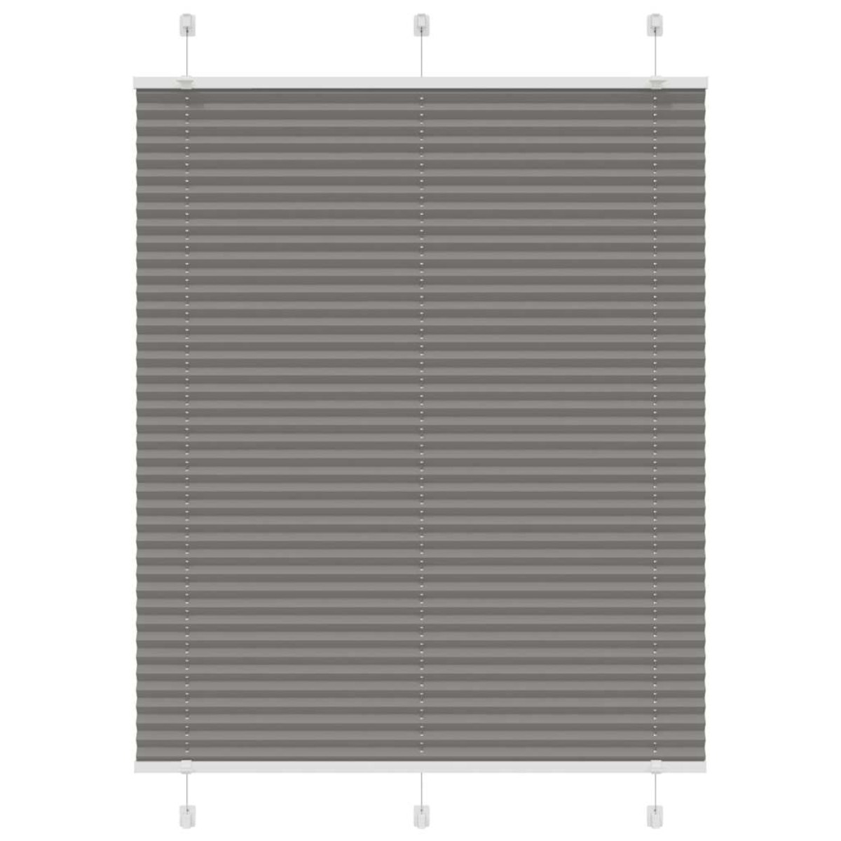 vidaXL Πλισέ περσίδα Ανθρακί 110x100 cm Πλάτος υφάσματος 109,4 cm