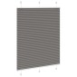 vidaXL Πλισέ περσίδα Ανθρακί 110x100 cm Πλάτος υφάσματος 109,4 cm