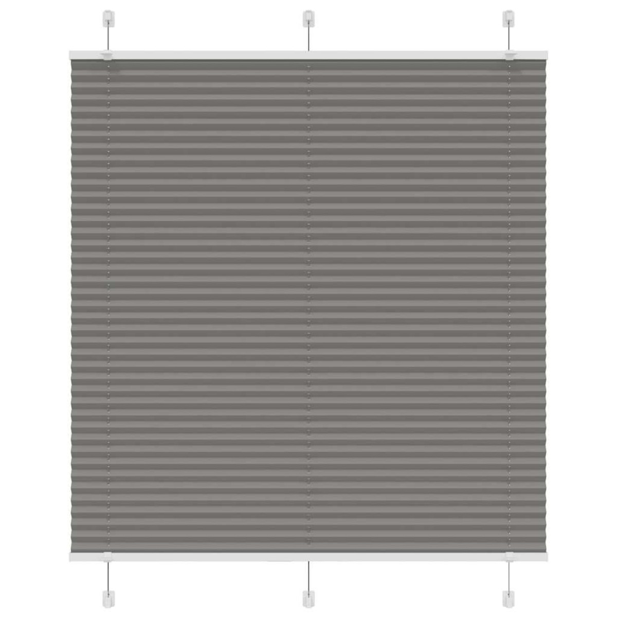 vidaXL Πλισέ περσίδα Ανθρακί 115x100 cm Πλάτος υφάσματος 114,4 cm