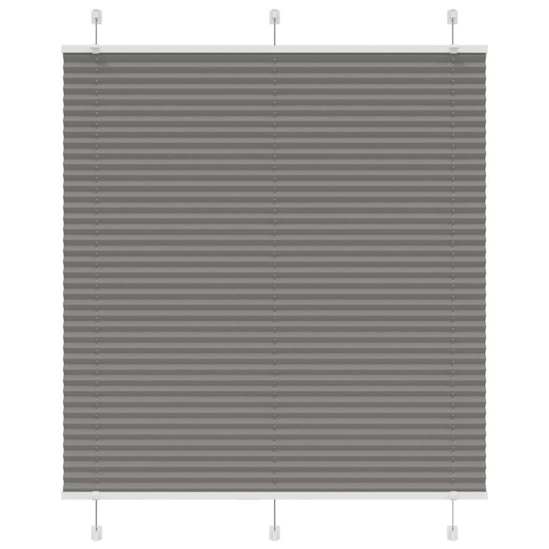 vidaXL Πλισέ περσίδα Ανθρακί 115x100 cm Πλάτος υφάσματος 114,4 cm
