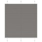 vidaXL Πλισέ περσίδα Ανθρακί 115x100 cm Πλάτος υφάσματος 114,4 cm