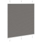vidaXL Πλισέ περσίδα Ανθρακί 115x100 cm Πλάτος υφάσματος 114,4 cm