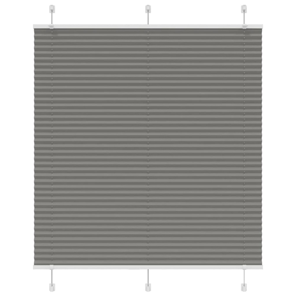 vidaXL Πλισέ περσίδα Ανθρακί 120x100 cm Πλάτος υφάσματος 119,4 cm