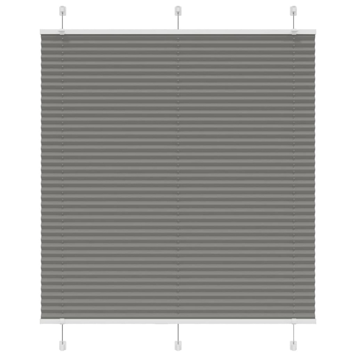 vidaXL Πλισέ περσίδα Ανθρακί 120x100 cm Πλάτος υφάσματος 119,4 cm