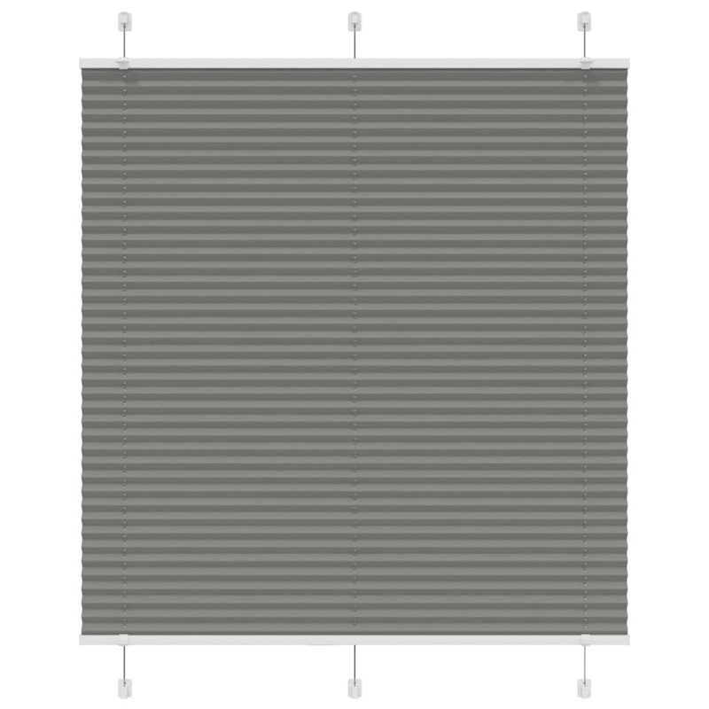 vidaXL Πλισέ περσίδα Ανθρακί 120x100 cm Πλάτος υφάσματος 119,4 cm