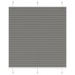 vidaXL Πλισέ περσίδα Ανθρακί 120x100 cm Πλάτος υφάσματος 119,4 cm
