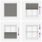 vidaXL Πλισέ περσίδα Ανθρακί 120x100 cm Πλάτος υφάσματος 119,4 cm