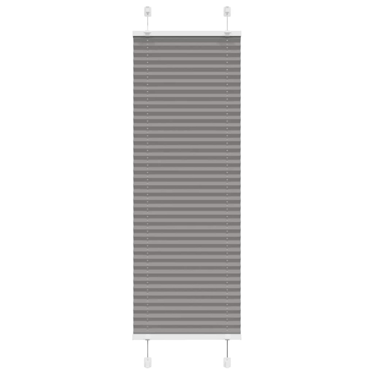 vidaXL Πλισέ περσίδα Ανθρακί 45x150 cm Πλάτος υφάσματος 44,4 cm