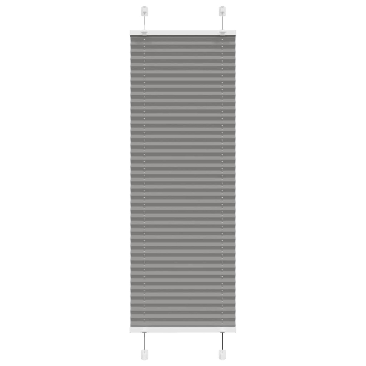vidaXL Πλισέ περσίδα Ανθρακί 50x150 cm Πλάτος υφάσματος 49,4 cm