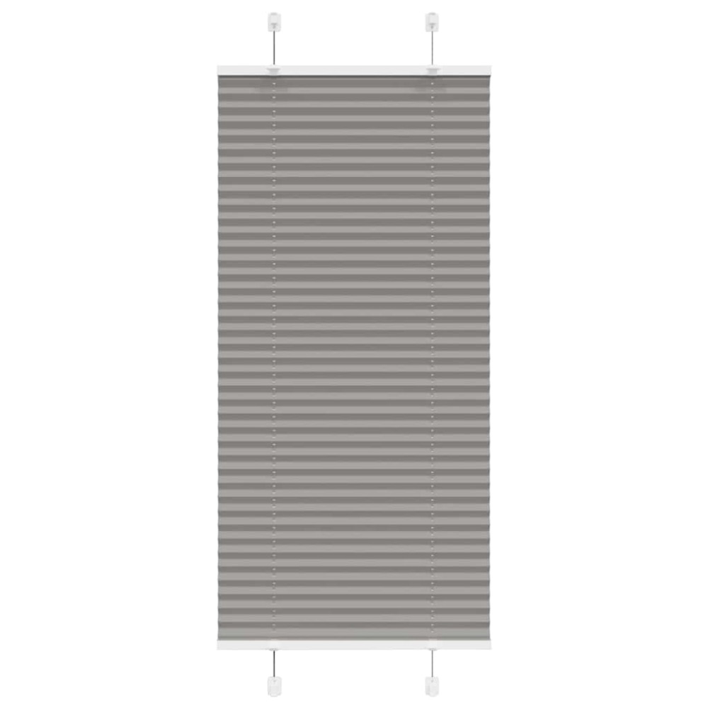 vidaXL Πλισέ περσίδα Ανθρακί 55x150 cm Πλάτος υφάσματος 54,4 cm