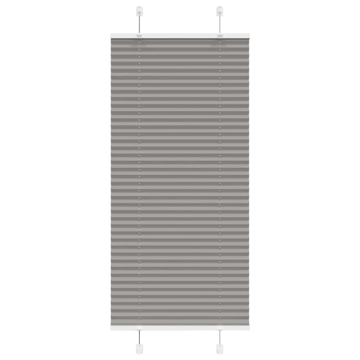 vidaXL Πλισέ περσίδα Ανθρακί 55x150 cm Πλάτος υφάσματος 54,4 cm