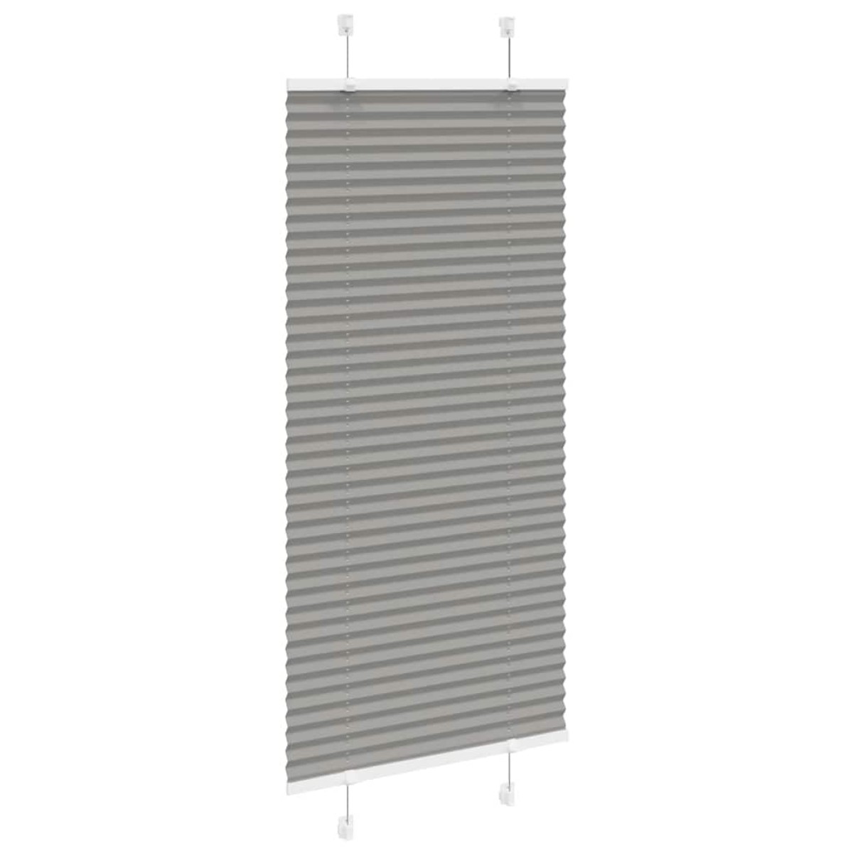 vidaXL Πλισέ περσίδα Ανθρακί 55x150 cm Πλάτος υφάσματος 54,4 cm