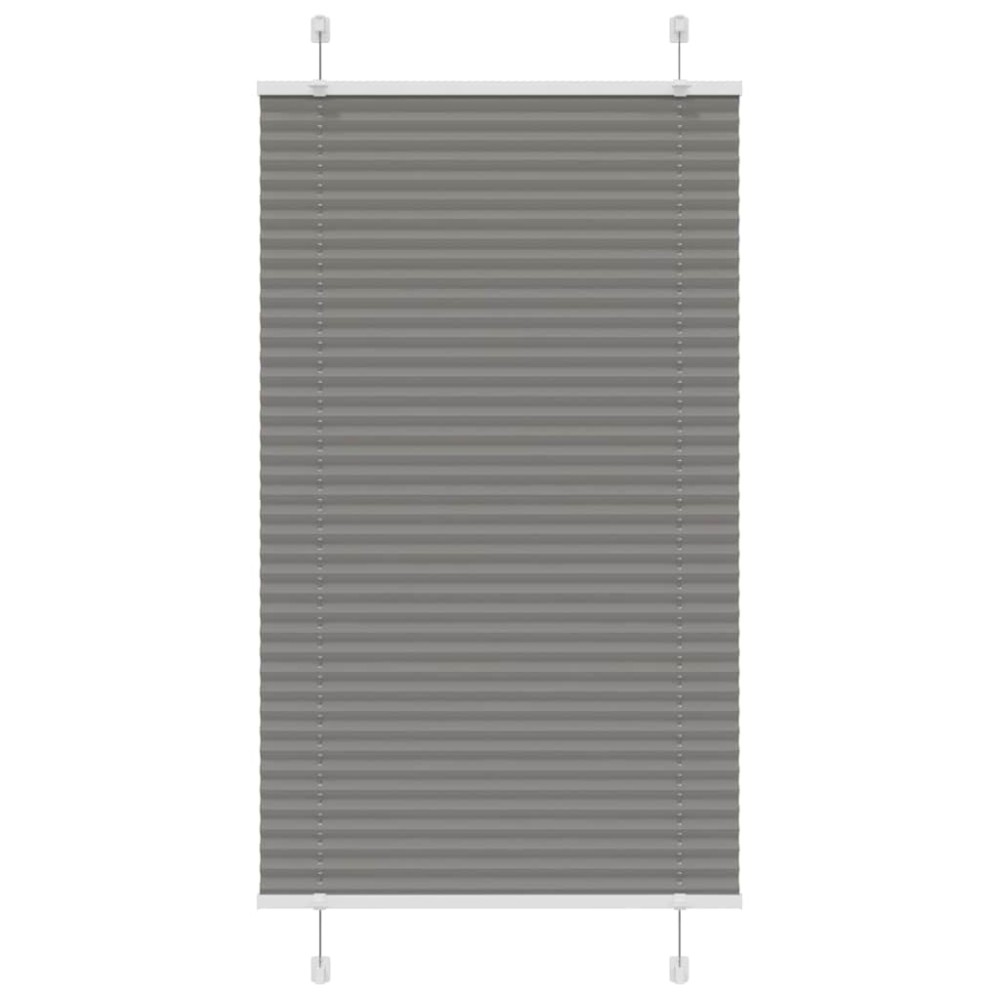 vidaXL Πλισέ περσίδα Ανθρακί 80x150 cm Πλάτος υφάσματος 79,4 cm