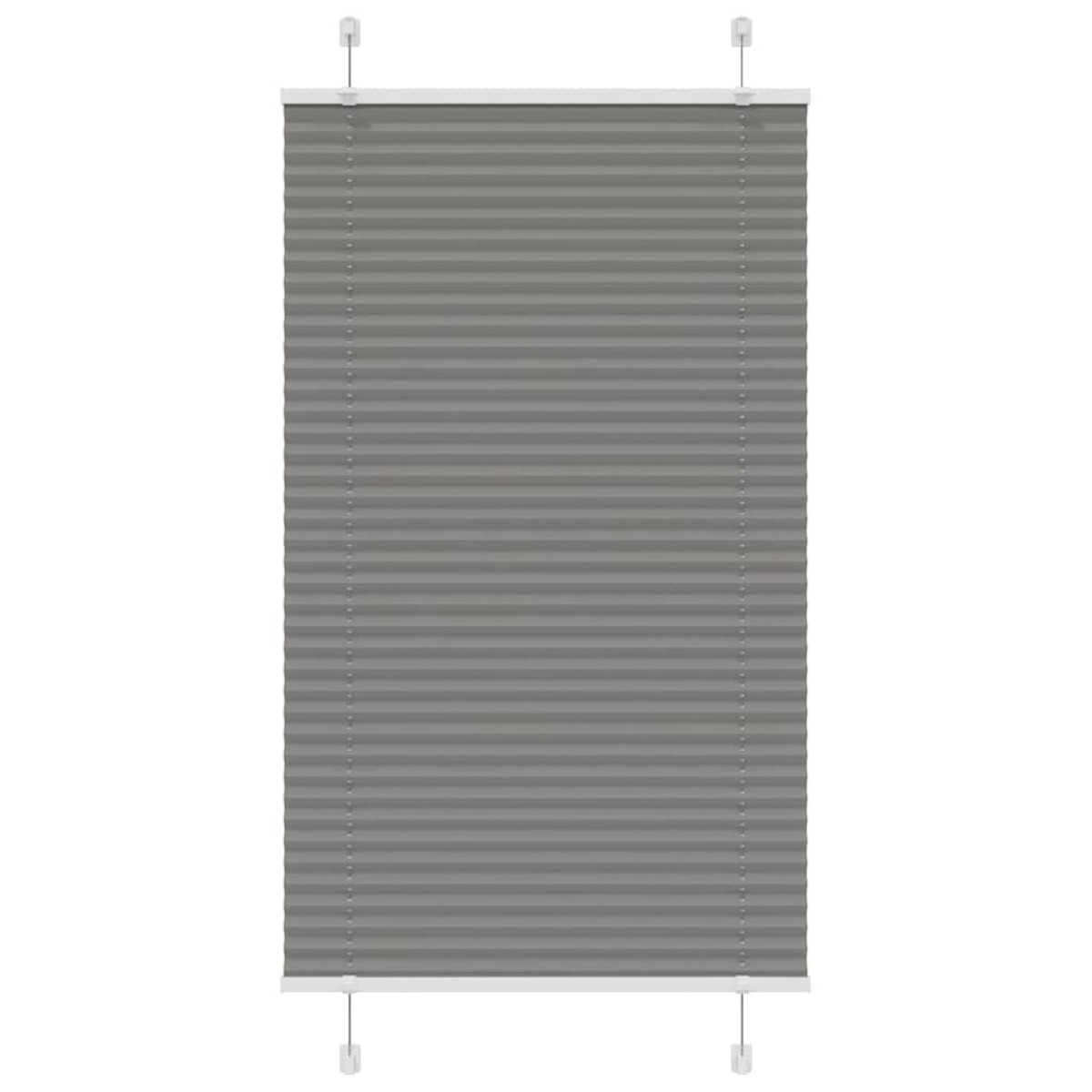 vidaXL Πλισέ περσίδα Ανθρακί 80x150 cm Πλάτος υφάσματος 79,4 cm