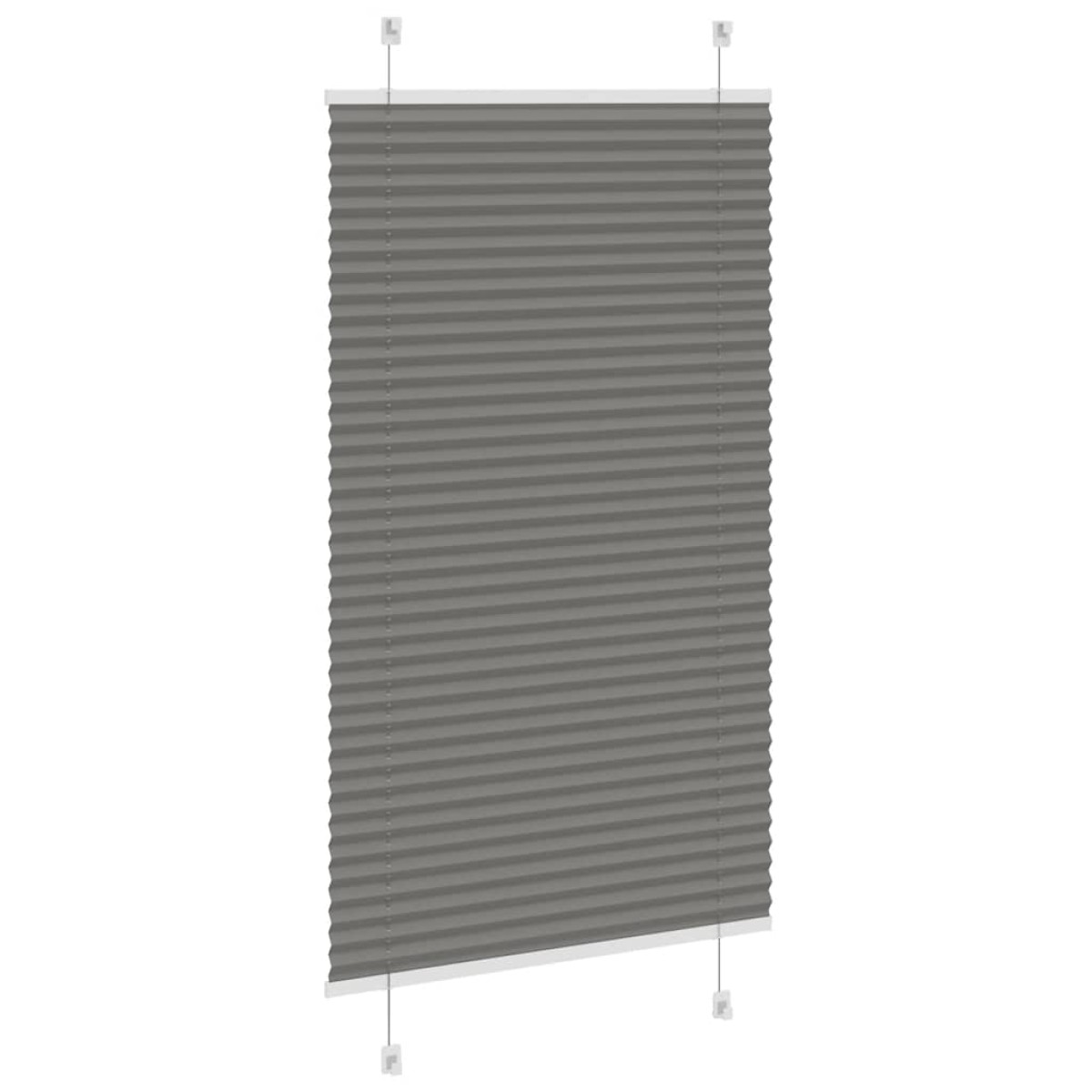 vidaXL Πλισέ περσίδα Ανθρακί 80x150 cm Πλάτος υφάσματος 79,4 cm