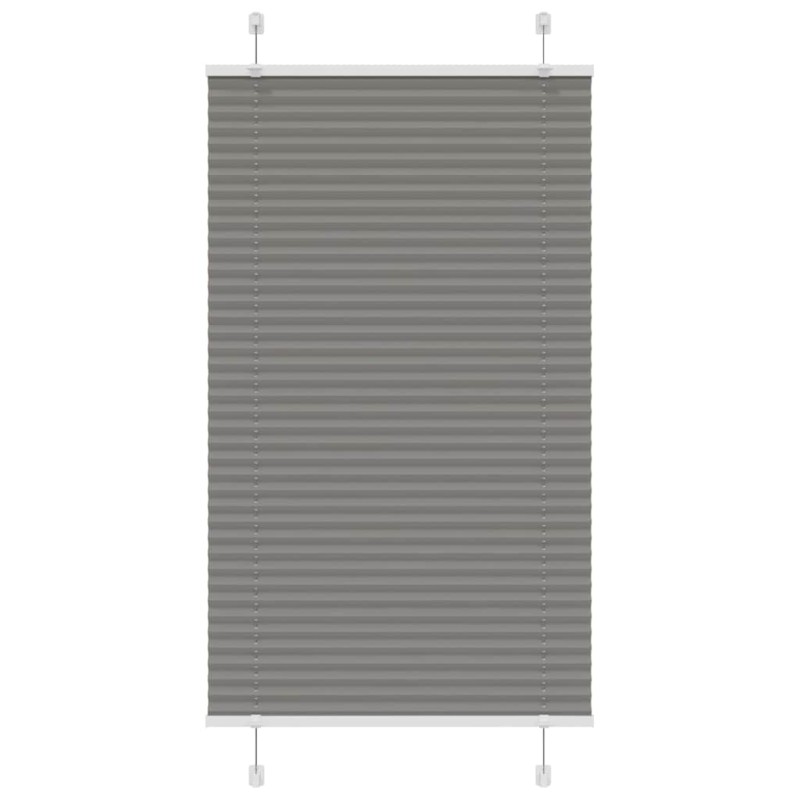 vidaXL Πλισέ περσίδα Ανθρακί 80x150 cm Πλάτος υφάσματος 79,4 cm